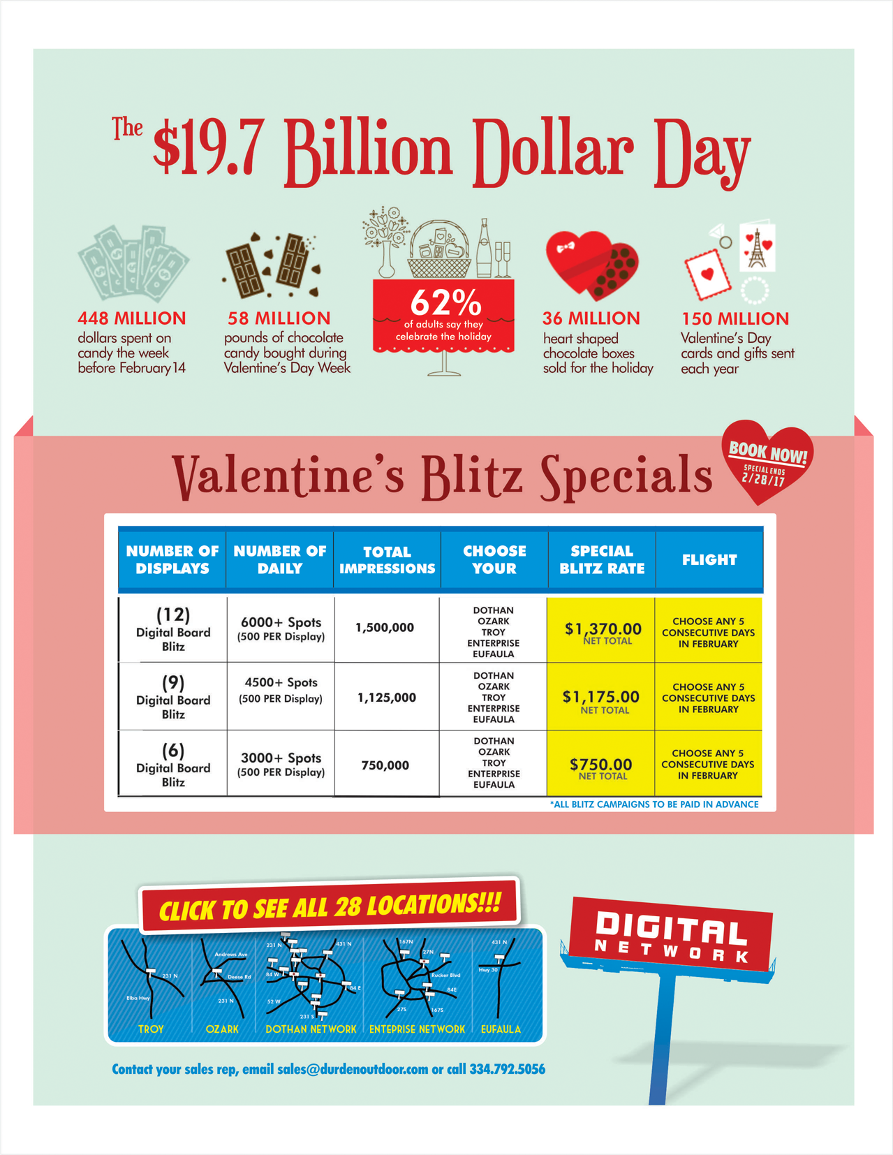 Durden Valentine's Day Specials