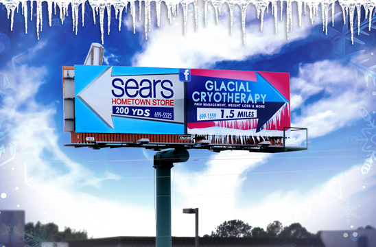 Sears-Store-Glacial-Cryotherapy-Icy-Billboard-Dothan-Alabama